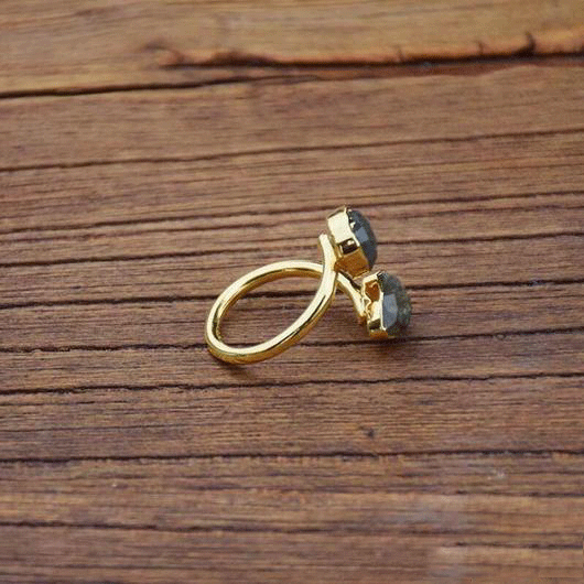 Labradorite Cuff Ring