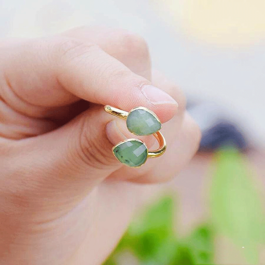 Australian Green Jade Ring