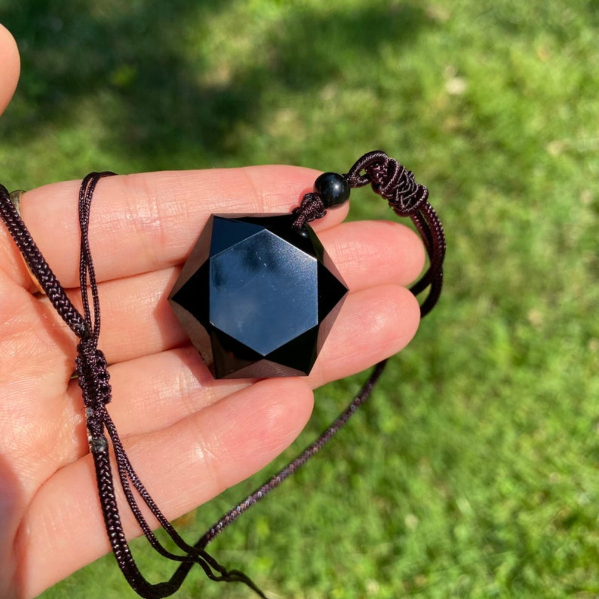Black Obsidian Talisman necklace
